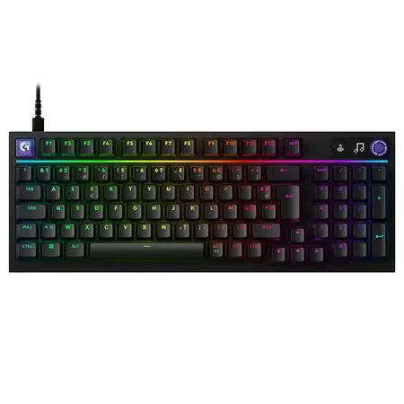 Clavier gaming mécanique Logitech G316 X 98 noir avec rétroéclairage RGB et format compact 98%