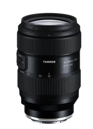 Objectif zoom Tamron 35-100mm f/2.8 Di III VXD pour montures Sony E et Nikon Z.