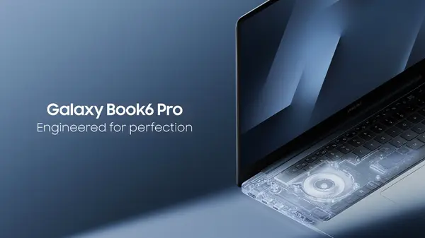 Image de presse illustrant la nouvelle gamme de PC portables Samsung Galaxy Book6